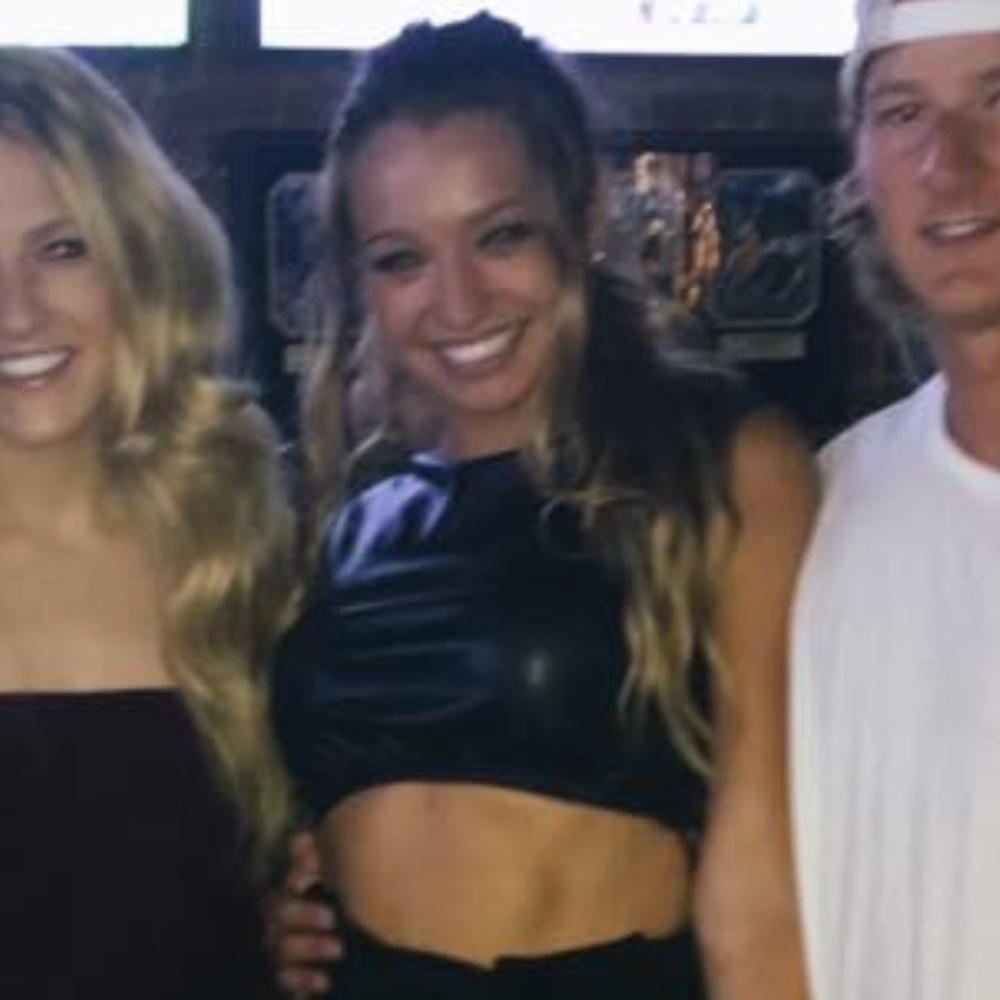 Black leather crop top